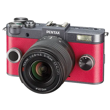 PENTAX Q-S1 ボディ ガンメタル×カーマインレッド