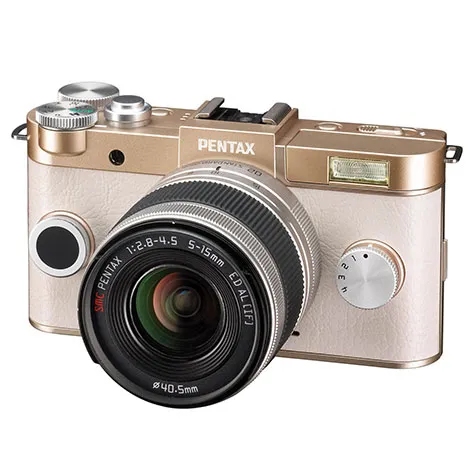 PENTAX Q-S1 ボディ シャンパンゴールド×クリーム