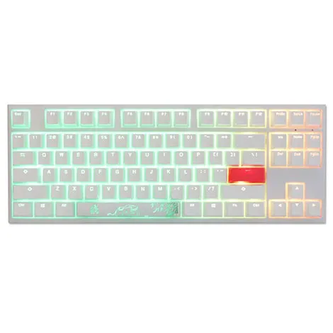 One 2 Pure White RGB TKL 茶軸・英語配列