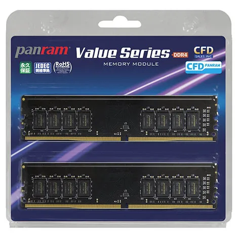 CFD Panram DDR4-2400 288pin DIMM 16GB 8GB×2枚組