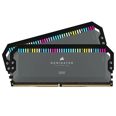 DOMINATOR RGB DDR5 5200MT/s C40 CMT64GX5M2B5200Z40 (DIMM DDR5 /32GB /2枚) クールグレー