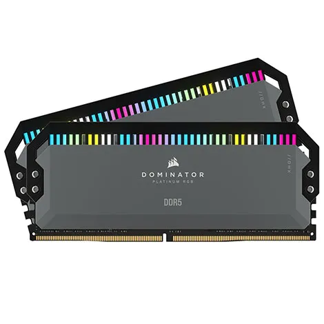 DOMINATOR RGB DDR5 5200MT/s C40 CMT32GX5M2B5200Z40 (DIMM DDR5 /16GB /2枚) クールグレー