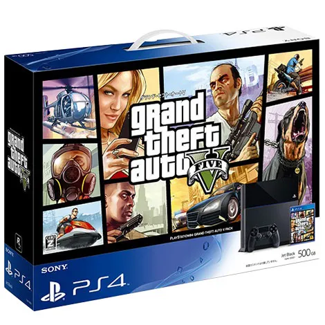 PlayStation4 500GB ジェットブラック Grand Theft Auto V Pack CUHJ-10007