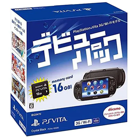 PlayStation Vita本体 3G/Wi-Fiモデル クリスタル・ブラック デビューパック PCHJ-10026