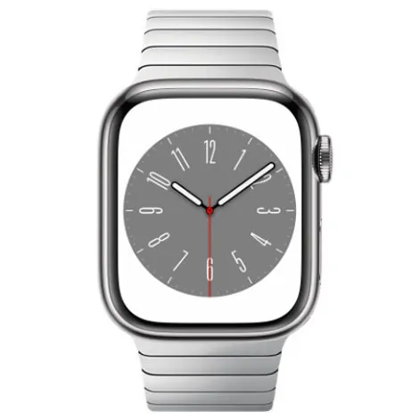 Apple Watch Series 8 41mm GPS+Cellular ステンレススチールケース/シルバーリンクブレスレット