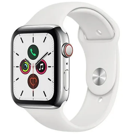 Apple Watch Series 5 44mm GPS+Cellularモデル ステンレススチールケース/スポーツバンド