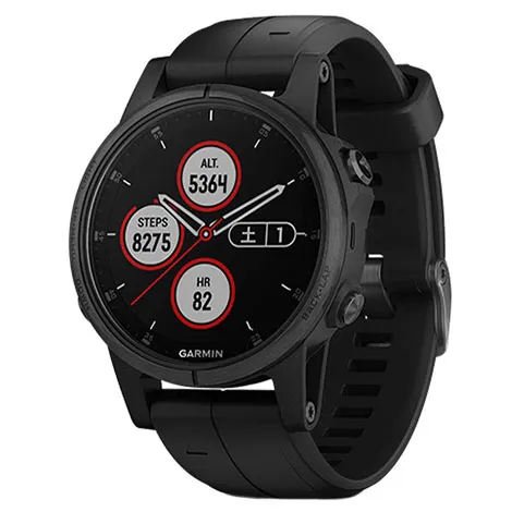 fenix 5s Plus Sapphire Black 010-01987-77 Black