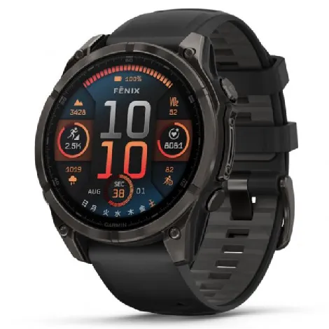 fenix 8 Sapphire AMOLED 47mm 010-02904-27 Ti Carbon Gray DLC/Black