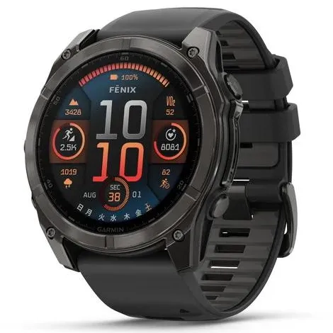 fenix 8 Sapphire AMOLED 51mm 010-02905-62 Ti Carbon Gray DLC/Black