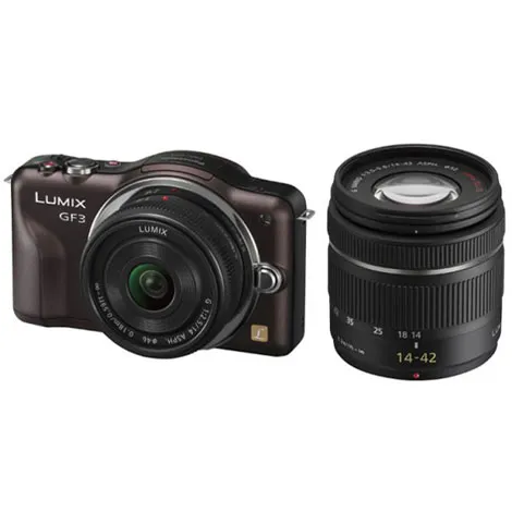 LUMIX DMC-GF3W-T ダブルレンズキット センシュアルブラウン