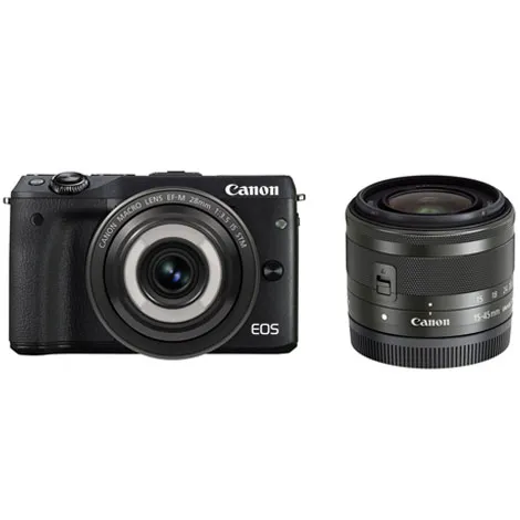 EOS M3 クリエイティブマクロ ダブルレンズキット ブラック