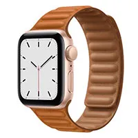 Apple Watch SE 40mm GPS+Cellular アルミニウムケース/レザーリンク