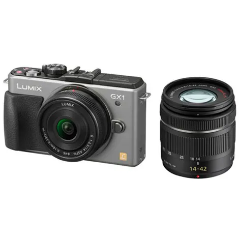 LUMIX DMC-GX1W-S ダブルレンズキット ブレードシルバー